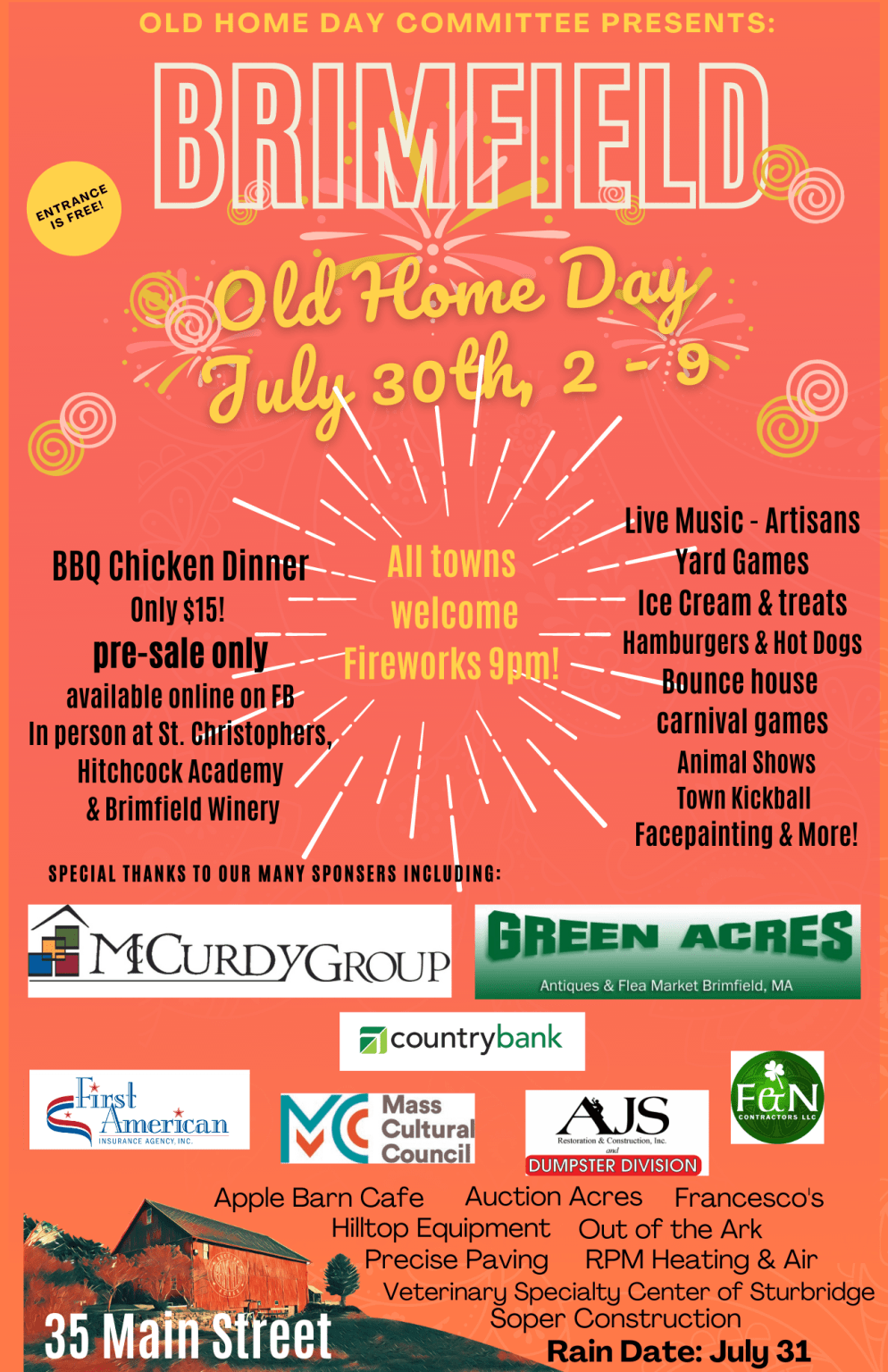 Brimfield OLD HOME DAY!!! Brimfield Winery & Cidery