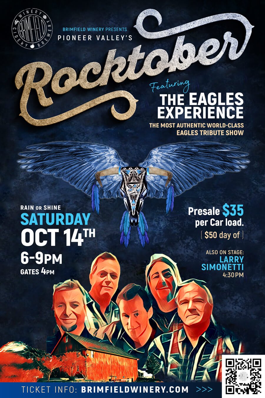 ROCKTOBER CONCERT! The Eagles Experience - Brimfield Winery Brewery Cidery